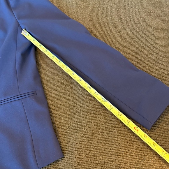 Ann Taylor Petite Cutaway Blazer in Sapphire - Picture 4 of 7